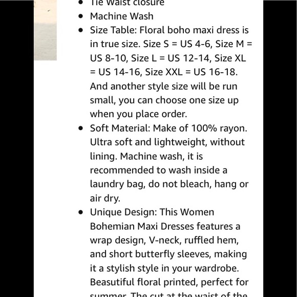 Red patterned boho wrap v neck maxi split dress - Picture 5 of 15